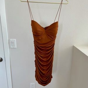 Oh Polly Ruched Mini Dress